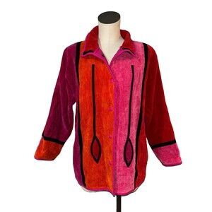 Annikki Karvinen Handmade in Finland Women’s Cotton Velour Jacket size M